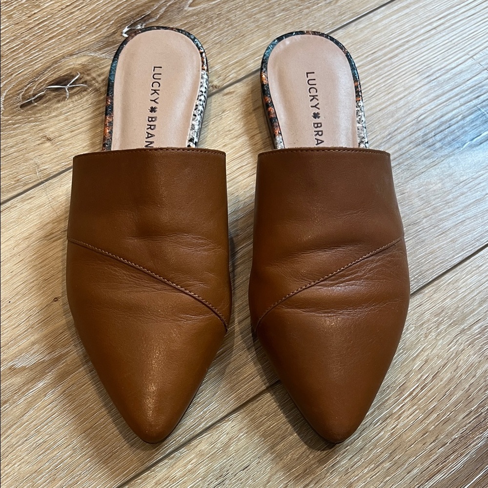 Lucky Brand Women's Tan Mules